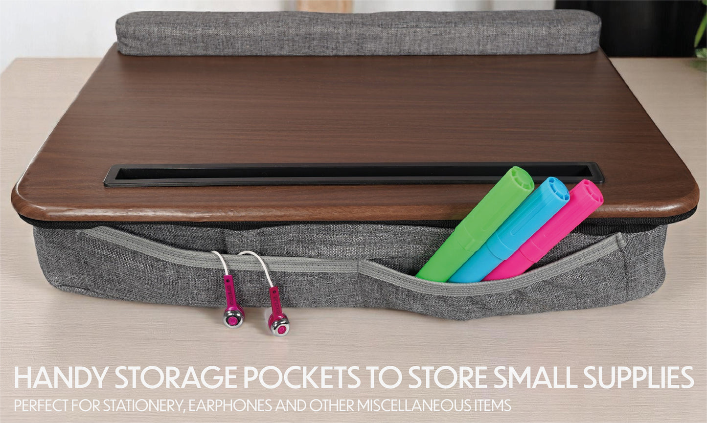 Wooden Laptop Tray with Cushion