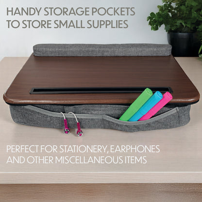 Wooden Laptop Tray with Cushion