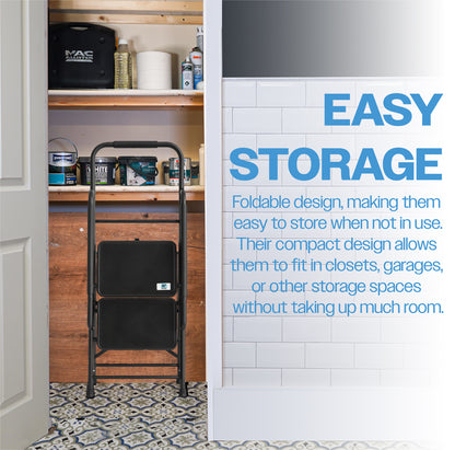 Bestfor 2 Step Ladder with Handrails