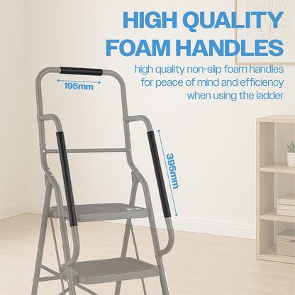 Bestfor 2 Step Ladder with Handrails