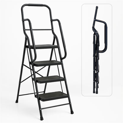 Bestfor 4 Step Ladder with Handrails