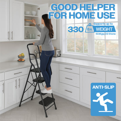 Bestfor 4 Step Ladder with Handrails