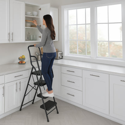 Bestfor 4 Step Ladder with Handrails