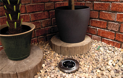 Solar Powered Buried Ground Light - Pack of 4