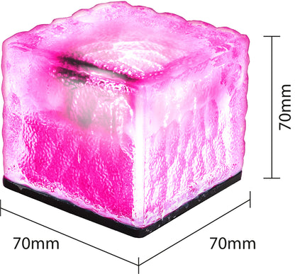 Solar Powered Glass Effect Brick Light