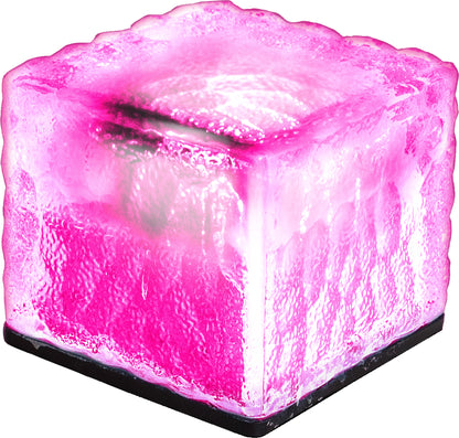 Solar Powered Glass Effect Brick Light