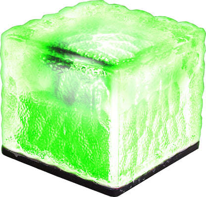 Solar Powered Glass Effect Brick Light