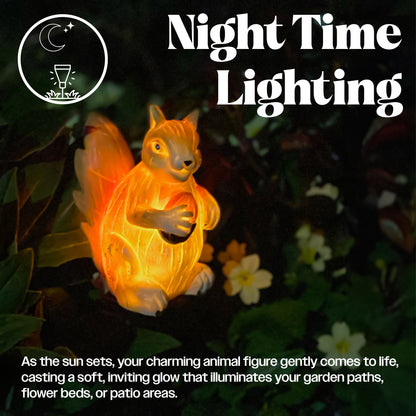 LED Solar Powered Squirrel Garden Stake Light