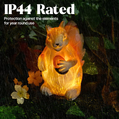 LED Solar Powered Squirrel Garden Stake Light
