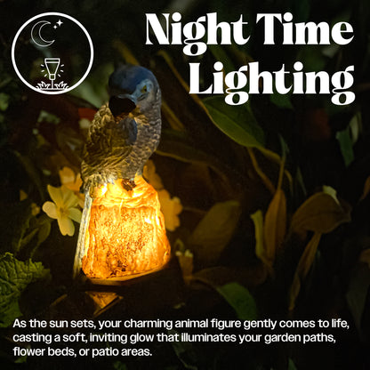 LED Solar Powered Blue Parrot Garden Stake Light