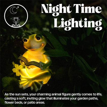 LED Solar Powered Frog Garden Stake Light