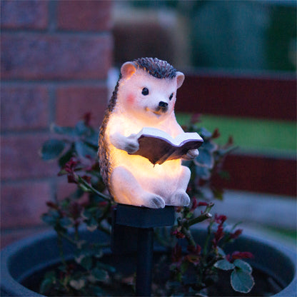 LED Solar Powered Hedgehog Garden Stake Light