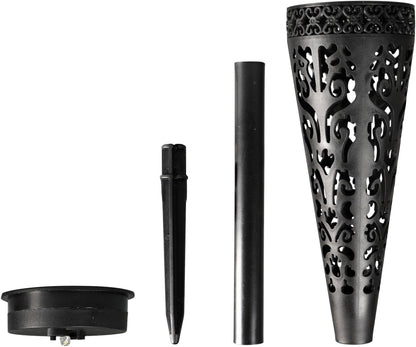LED Solar Powered Multi Coloured Garden Torch Stake Light - Pack of 8