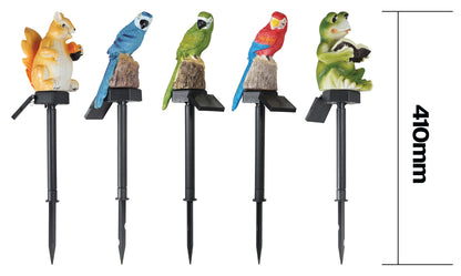 LED Solar Powered Animal Themed Garden Waterproof Lamp Lights (Set of 5)