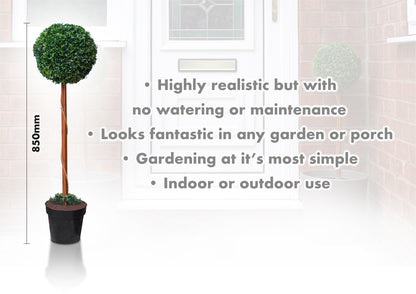 Artificial Topiary Ball Tree 85cm