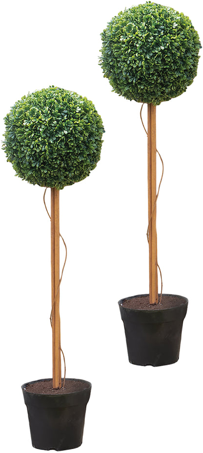 Artificial Topiary Ball Tree 85cm - Pack of 2