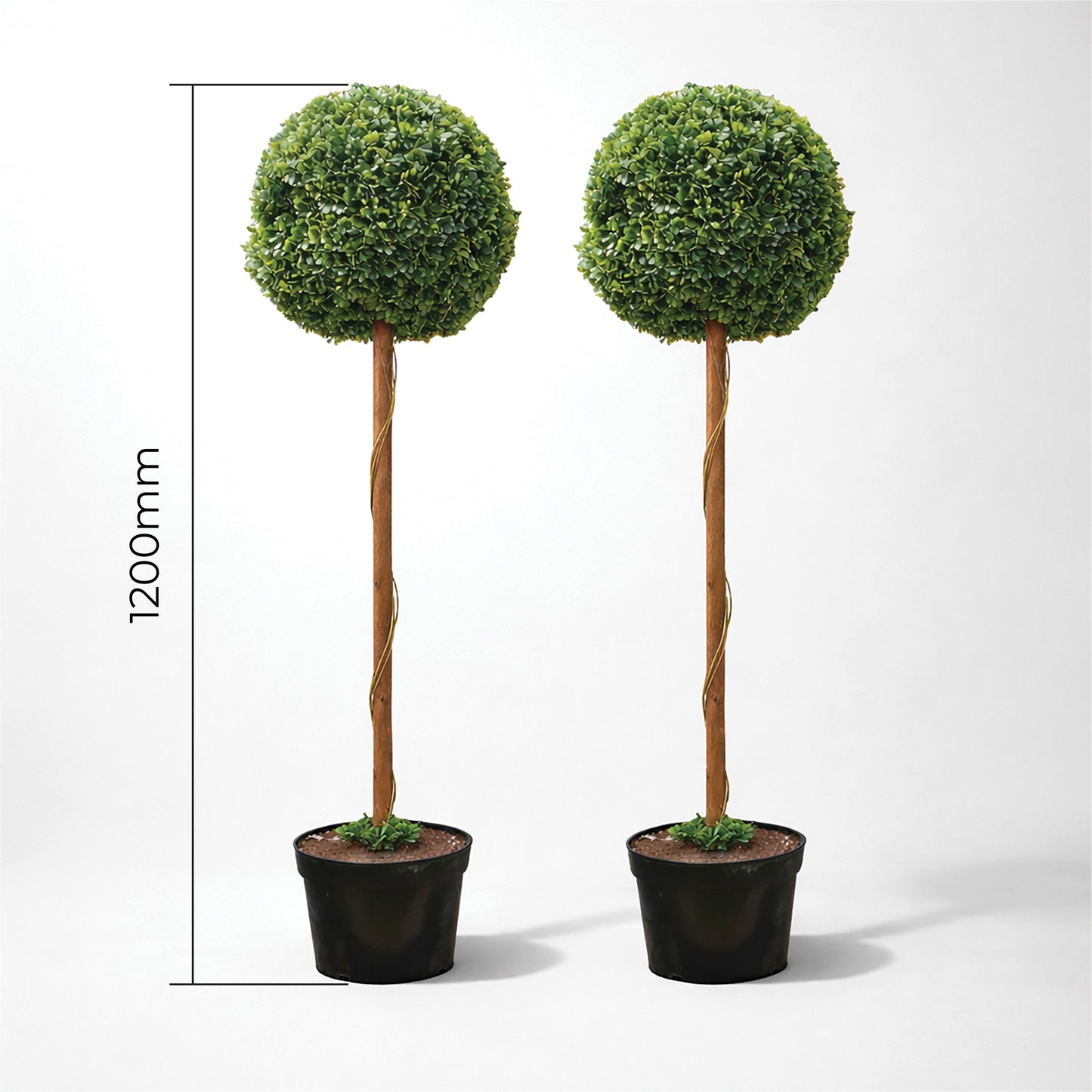 Artificial Topiary Ball Tree 120cm - Pack of 2