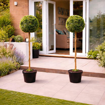 Artificial Topiary Ball Tree 120cm - Pack of 2