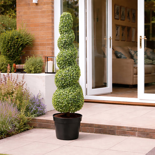 Artificial Topiary Spiral Tree 95cm