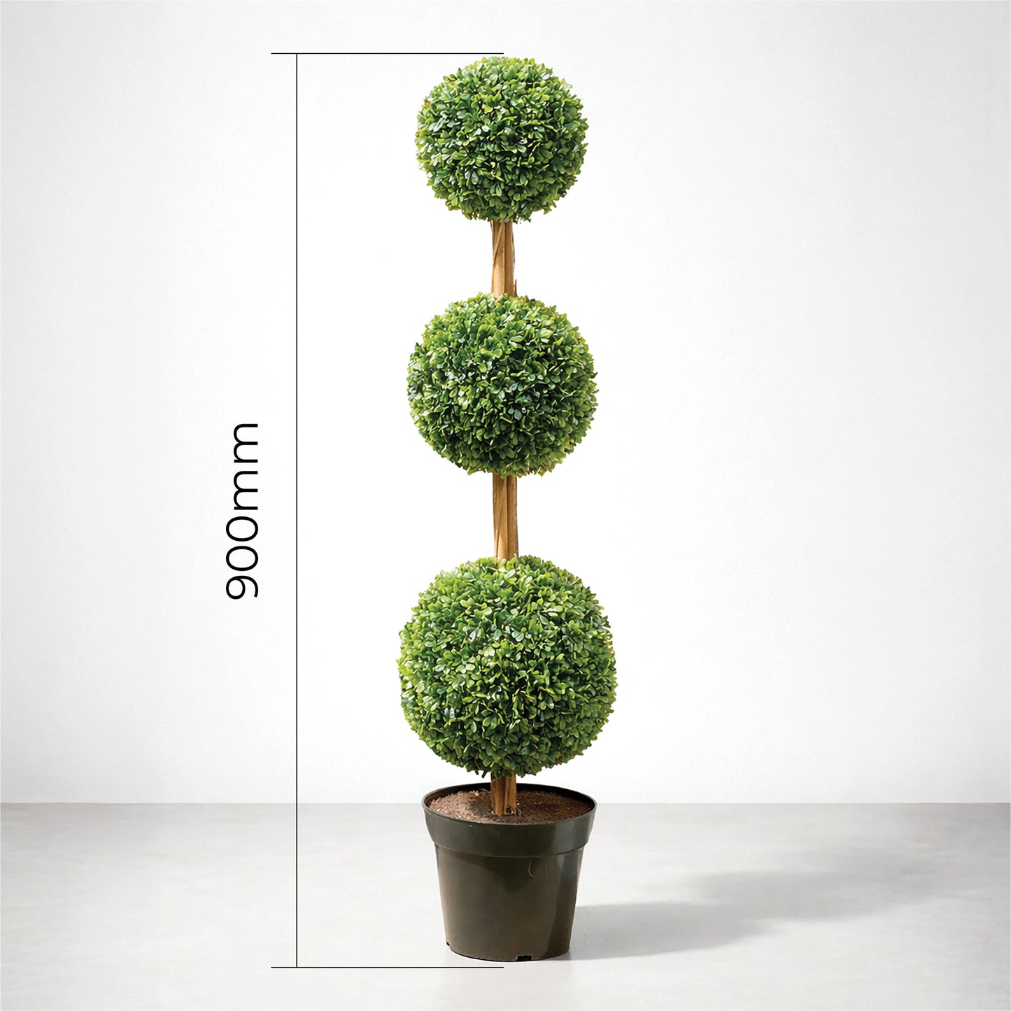 Artificial Topiary Triple Ball Tree 90cm