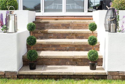 Artificial Topiary Triple Ball Tree 90cm