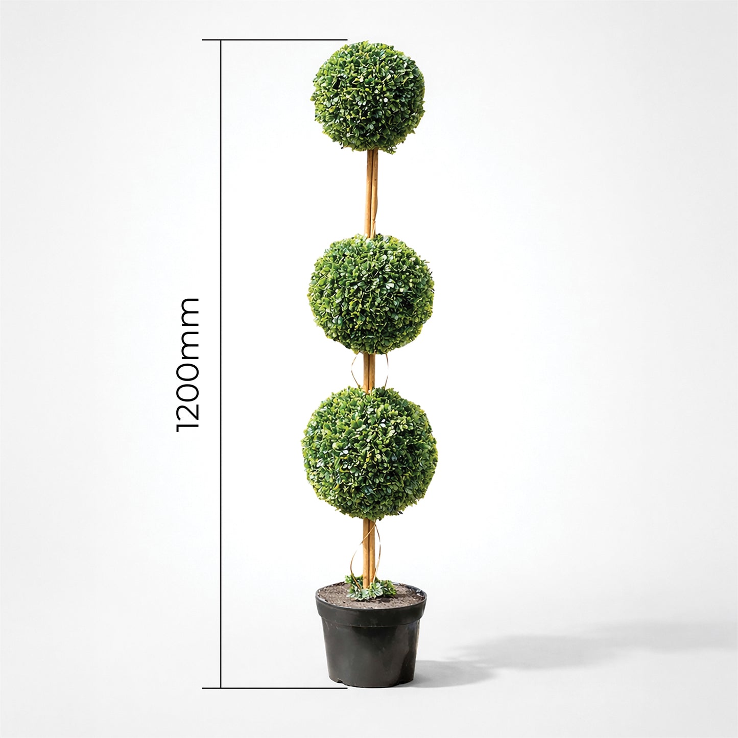 Artificial Topiary Triple Ball Tree 120cm
