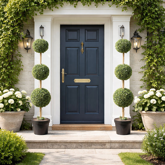 Artificial Topiary Triple Ball Tree 120cm - Pack of 2