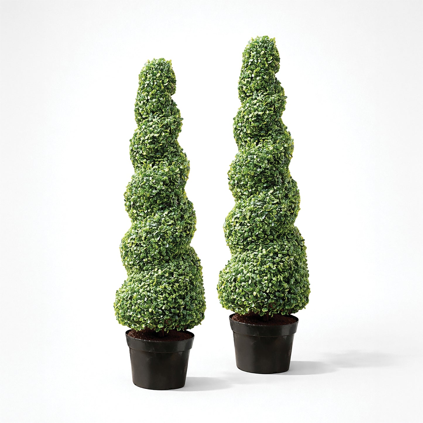 Artificial Topiary Spiral Tree 95cm - Pack of 2