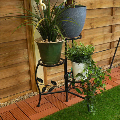 3 Tier Metal Plant Stand, Indoor/Outdoor
