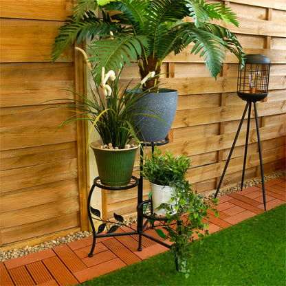 3 Tier Metal Plant Stand, Indoor/Outdoor