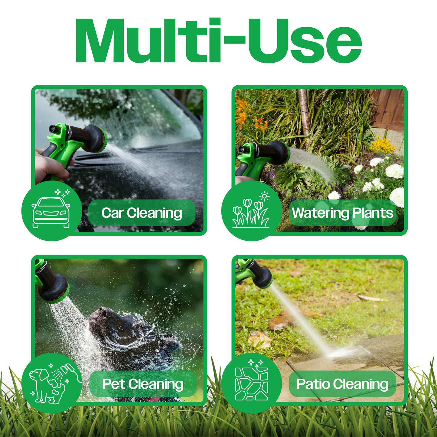 Bestfor Extra Flexible Expandable Garden Hose Pipe Kit – Heavy Duty Garden Hose with Spray Gun (15M / 30M)