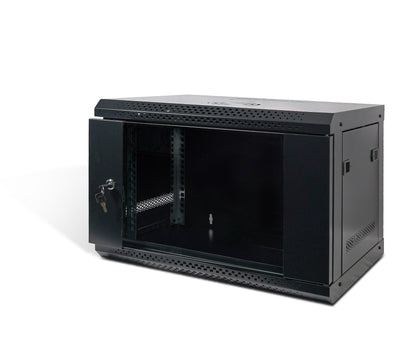 6U 19" Wall Mountable / Desktop 400mm Deep Flatpack Self Assembly Welded Steel Rack