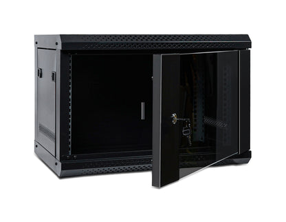 6U 19" Wall Mountable / Desktop 400mm Deep Flatpack Self Assembly Welded Steel Rack