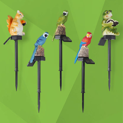 LED Solar Powered Animal Themed Garden Waterproof Lamp Lights (Set of 5)