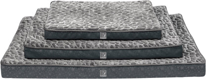 Pet Bed with Egg Crate Bamboo, Large - Charcoal