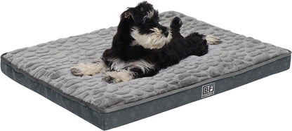Pet Bed with Egg Crate Bamboo, Small - Charcoal
