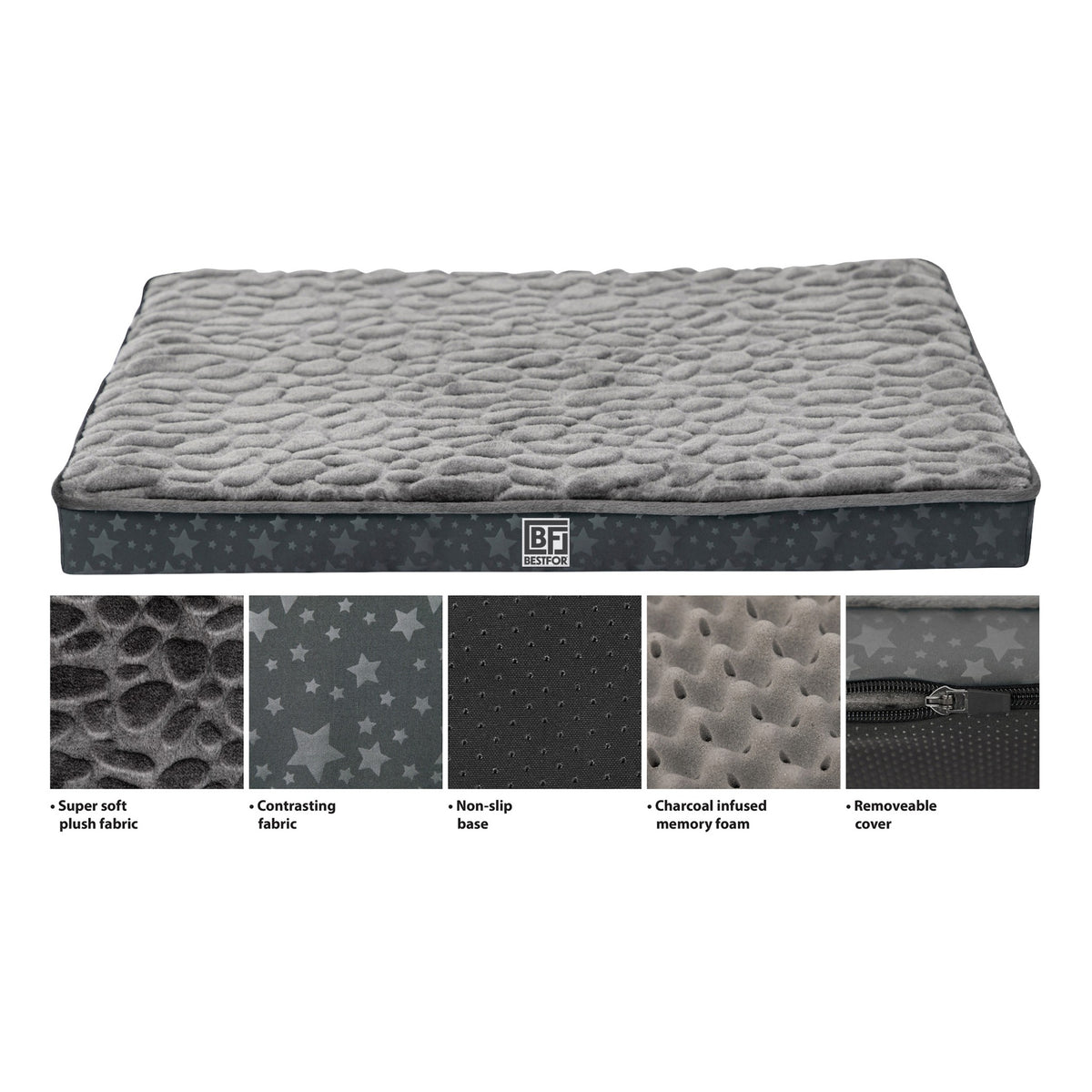 BestFor Orthopaedic Memory Foam Pet Bed with Bamboo Charcoal