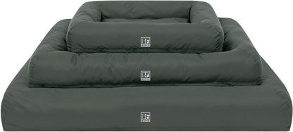 Waterproof Pet Bed with Cooling Gel Memory Foam, Large - Charcoal