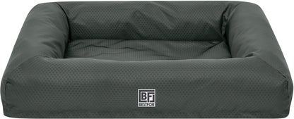 Waterproof Pet Bed with Cooling Gel Memory Foam, Large - Charcoal