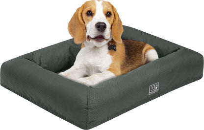 Waterproof Pet Bed with Cooling Gel Memory Foam, Medium - Charcoal