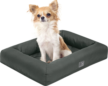Waterproof Pet Bed with Cooling Gel Memory Foam, Small - Charcoal