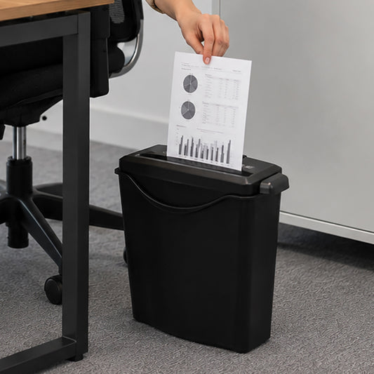 5 Sheet Strip Cut Paper Shredder with 7.5L Basket
