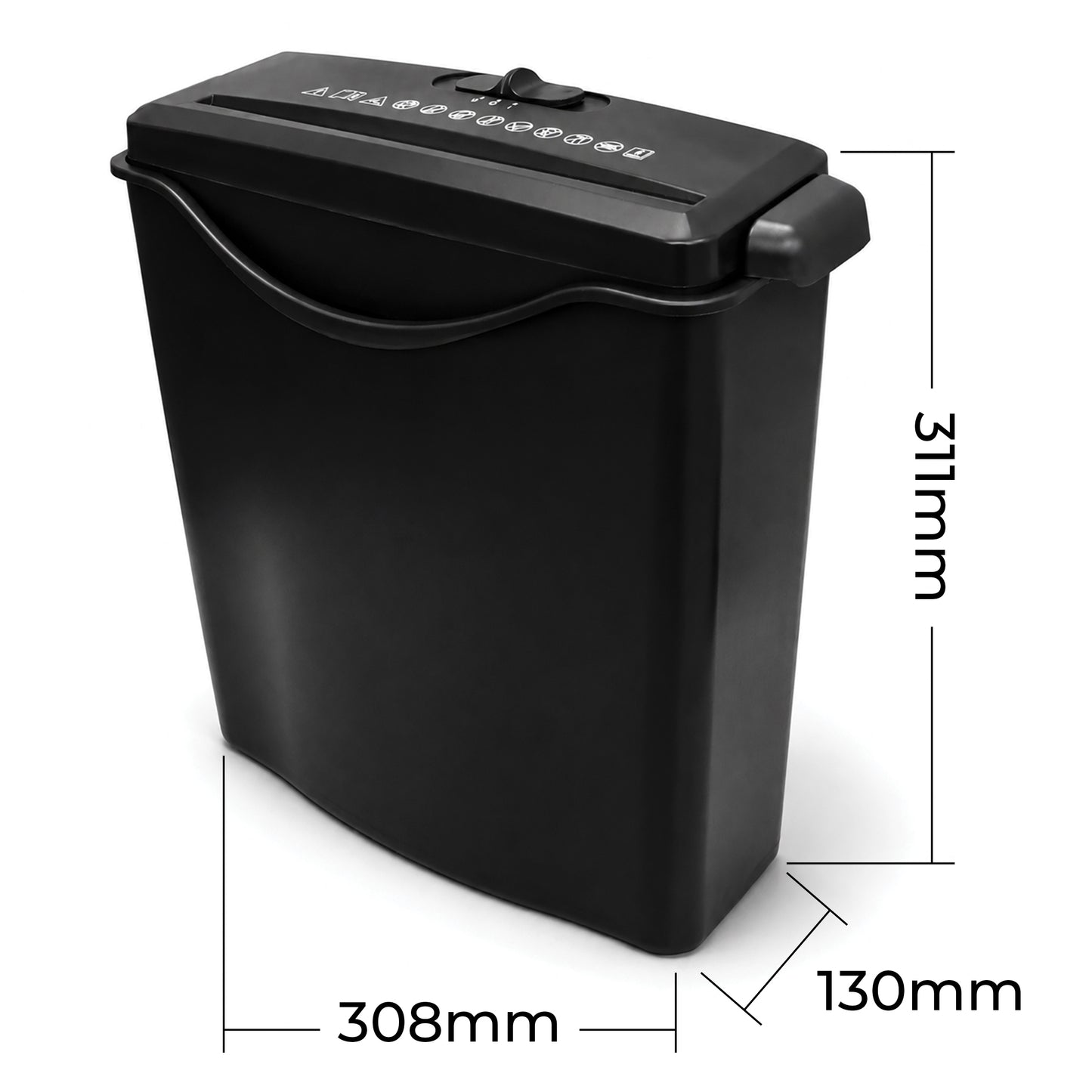 5 Sheet Strip Cut Paper Shredder with 7.5L Basket