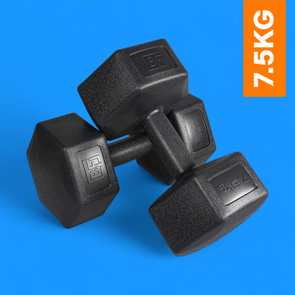 Bestfor 7.5kg Vinyl Coated Dumbbell (Pair)