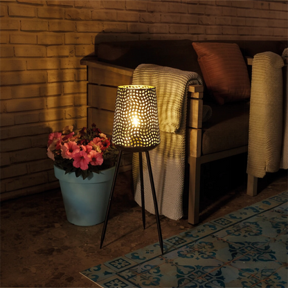 Luxform Lighting USB Rechargeable Beehive Tripod Outdoor Lamp – Warm LED Patio & Garden Light