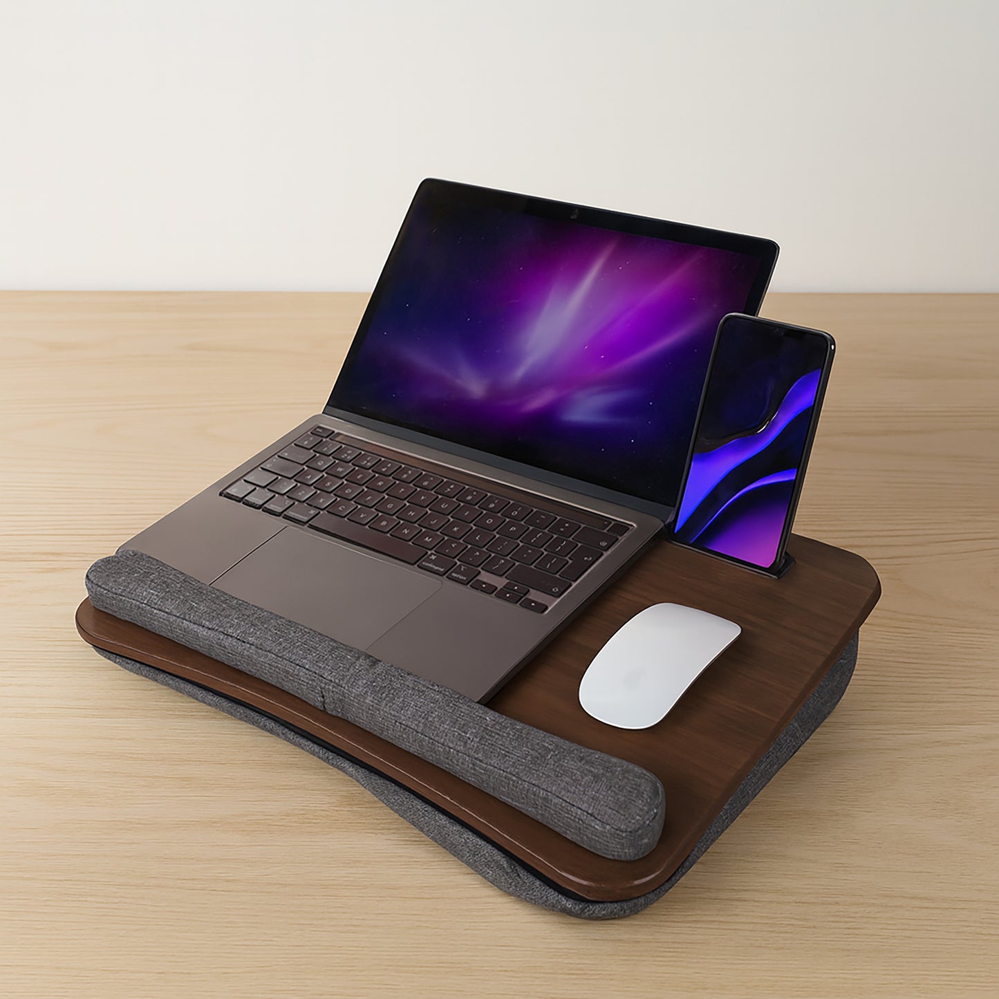 Wooden Laptop Tray with Cushion