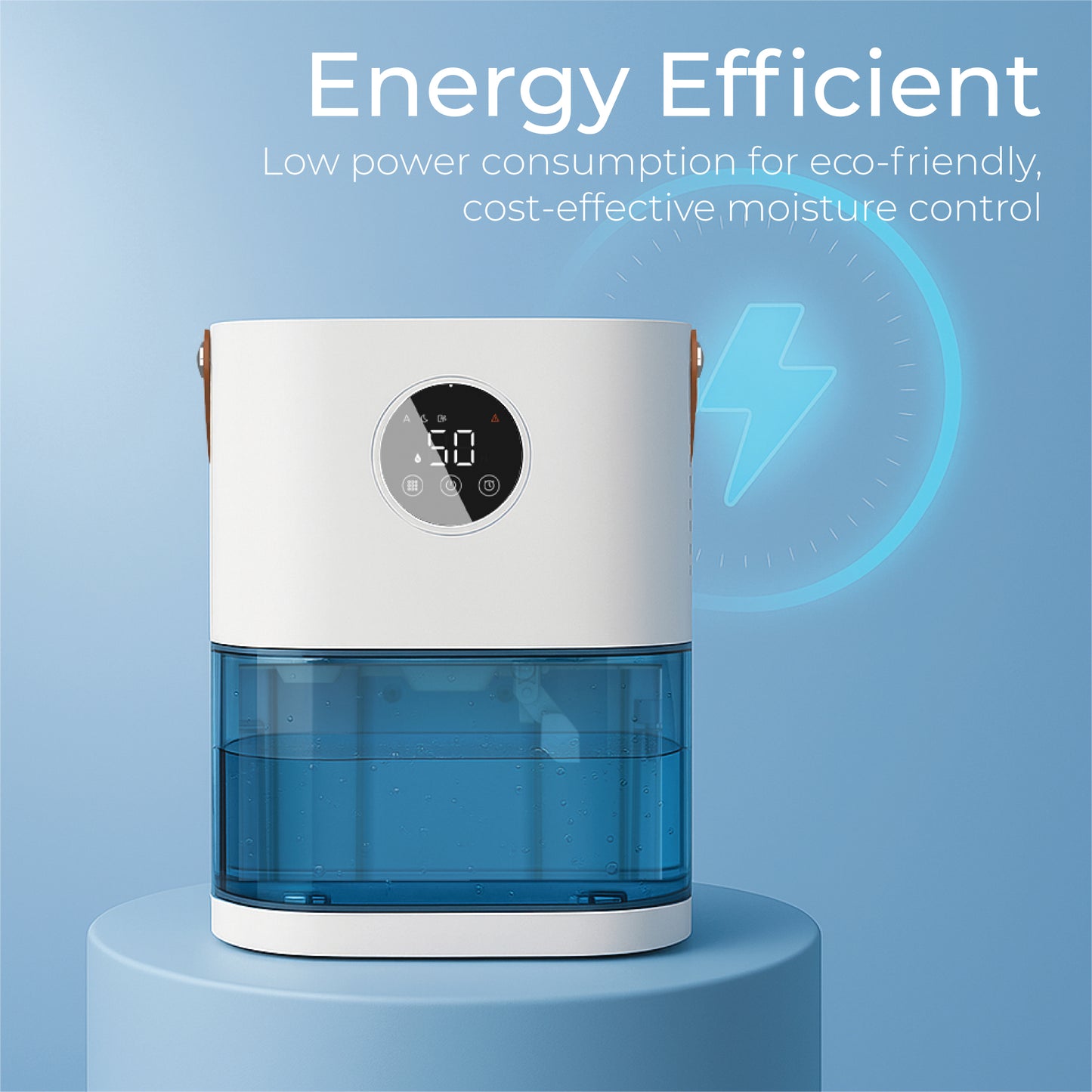 Prem-i-air Smart Dehumidifier 1.9L – Quiet Portable Dehumidifier for Home & Bedroom