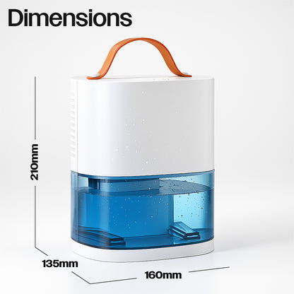 Prem-i-air 240ml Mini Dehumidifier – Quiet Portable Dehumidifier for Bedroom & Home