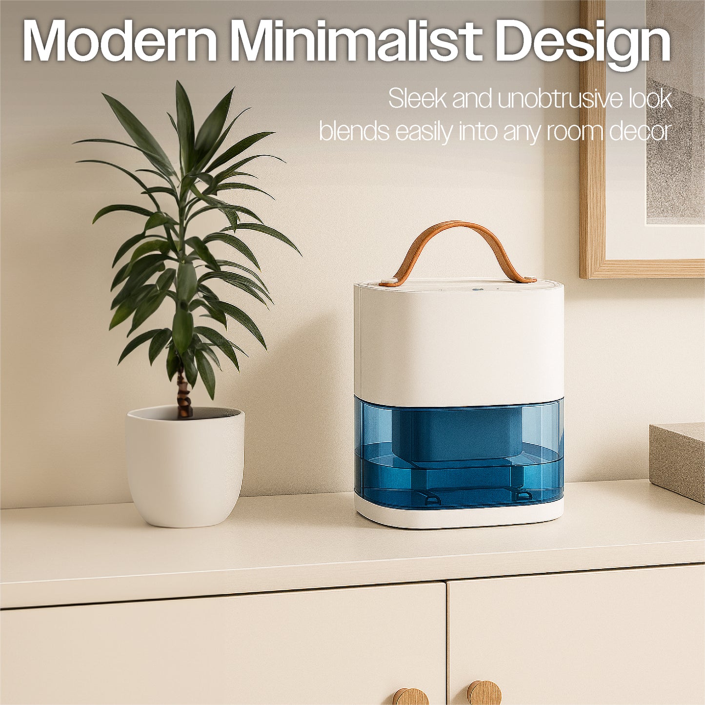 Prem-i-air 240ml Mini Dehumidifier – Quiet Portable Dehumidifier for Bedroom & Home