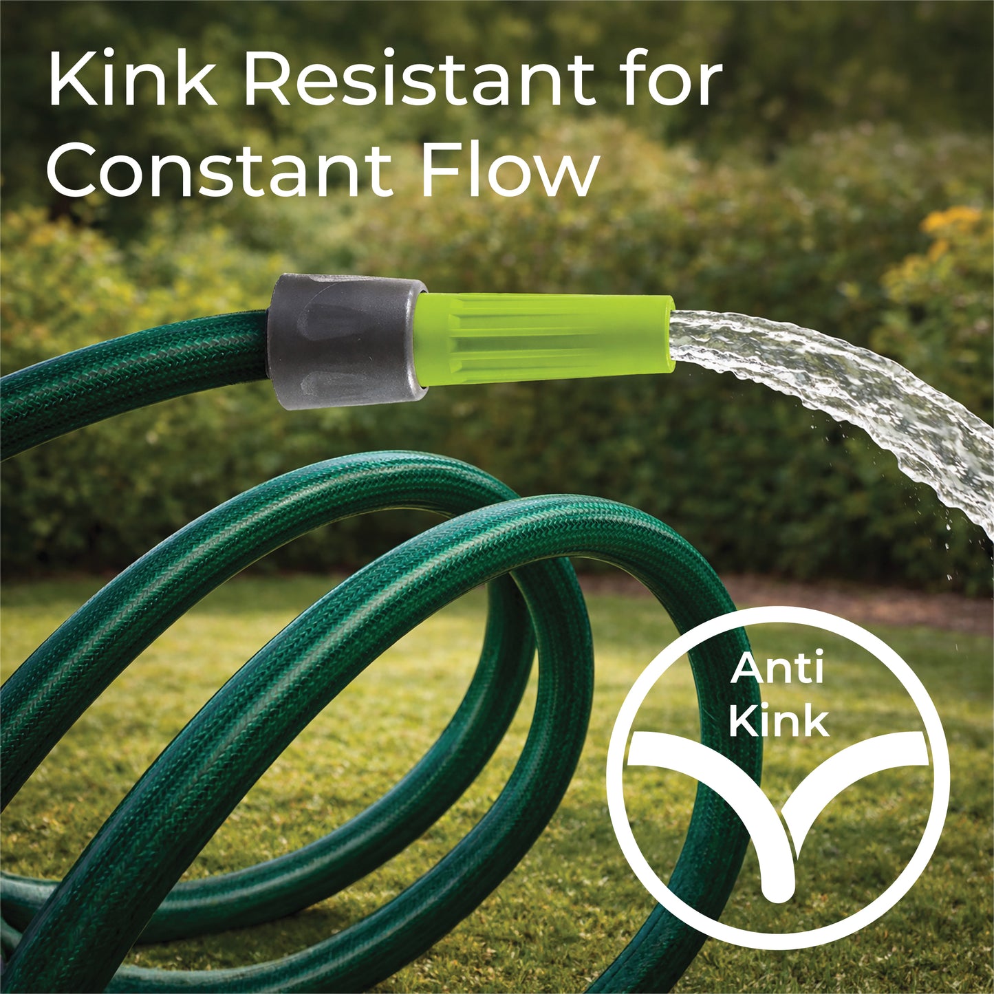 15M Reinforced Garden Hosepipe Kit with Spray Nozzle & Connectors – 13mm Flexible Water Hose